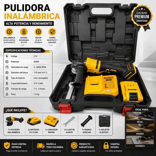 Pulidora 128v DeWalt
