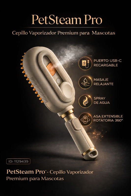 Peine Vaporizador para Perros y Gatos – Elimina Pelo Suelto Sin Lastimar 🐶🐱