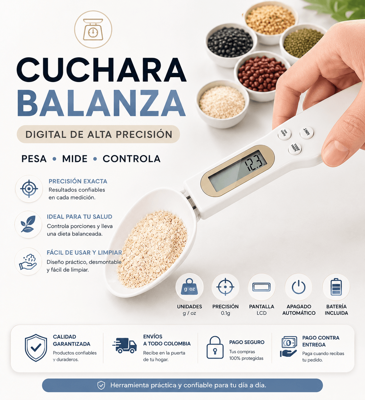 Cuchara Digital Con Gramera